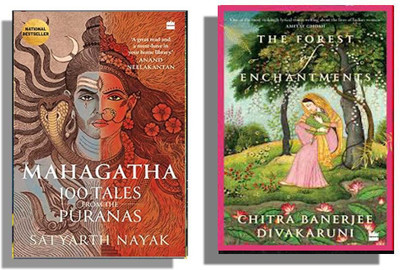 AnushkaBooks Combo :- Mahagatha: 100 Tales From The Puranas + The Forest Of Enchantments(Paperback, Chitra Banerjee Divakaruni)