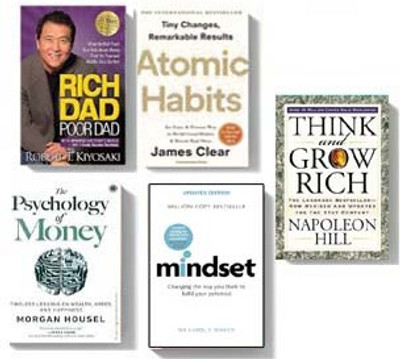 Ayazbooks Combo: Must Read 5 Books Set ( Rich Dad Poor Dad & Atomic Habit & The Psychology Of Money & Mindset & Think And Grow Rich )(Paperback, Robert, JAMES, Morgun, Nepolian Hill)