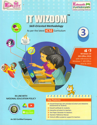 Edusoft IT WIZDOM Skill-Oriented Methodology For ICSE - 3(Paperback, GAGAN AGARWAL)