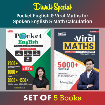 Diwali Special Pocket English & Viral Maths For Spoken English & Maths Calculation (Set Of 5 Books)(Paperback, Udisha Mishra & Navneet Tiwari)