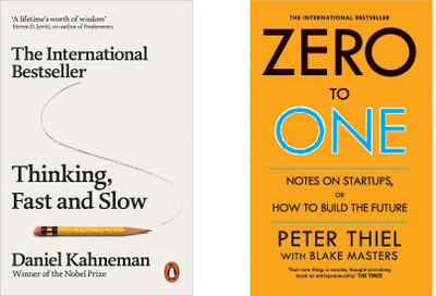 Think Fast And Slow And Zero To One(Paperback, daniel kahneman, peter thiel)