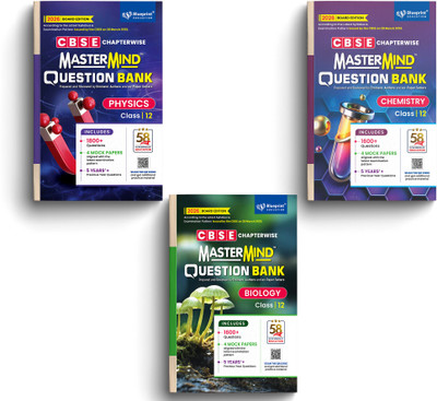 Mastermind CBSE Question Bank Class 12 Physics, Chemistry, Biology (PCB) Exam 2026 With 4 Mock Paper (3 Books Combo)(Paperback, Blueprint Editorial)