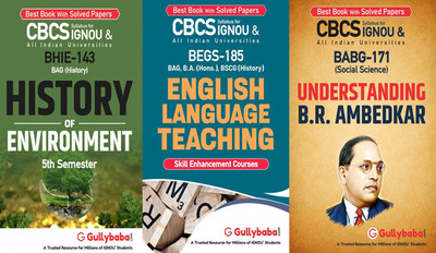 BHIE-143 History Of Environment BEGS-185 English Language Teaching BABG-171 Understanding B.R. Ambedkar(Paperback, GPHExpert)