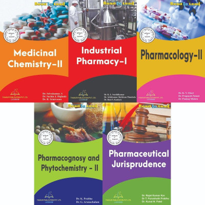 Thakur Publication (B.PHARM- 5TH SEM ( 5 IN 1) Combo Pack
Medicinal Chemistry-II
Industrial Pharmacy-I
Pharmacology-II
Pharmacognosy And Phytochemistry-II
Pharmaceutical Jurisprudence(Paperback, thakur publication pvt ltd) Thakur Publication (B.PHARM- 5TH SEM ( 5 IN 1) Combo Pack
Medicinal Chemistry-II
Industrial Pharmacy-I
Pharmacology-II
Pharmacognosy And Phytochemistry-II
Pharmaceutical Jurisprudence(Paperback, thakur publication pvt ltd)