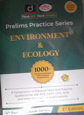 Drishti's Prelims Practice Series (4th Part Of 6 Book Series) Environment & Ecology 2nd Edition 1000+ Practice Questions With Detailed Explanations (Paperback, Team Drishti)(BOOK, DRISTI) Drishti's Prelims Practice Series (4th Part Of 6 Book Series) Environment & Ecology 2nd Edition 1000+ Practice Questions With Detailed Explanations (Paperback, Team Drishti)(BOOK, DRISTI)