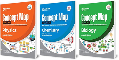 Concept Map Toolkit For Physics + Chemistry + Biology (3-Books Set): Most Powerful Resource For Mastering Concept Through Visual Approach For Exam 2025-26(Paperback, Dr. Parul Goel (Bio.), Kashvi (Bio.), Sumit Shukla (Physics), Mohit Yadav (Chem.))