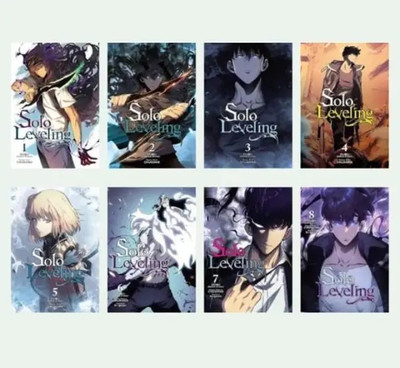 Solo Leveling, Vol. 1 & Vol. 2 & Vol. 3 & Vol. 4 & Vol. 5 & Vol. 6 & Vol. 7 & Vol. 8 (Comic)(Manga) (Combo Of 10 Books) (Books Set) (Paperback) (Paperback, Chugong)(Paperback, Chugong)
