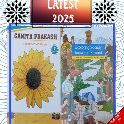 New Syllabus Ncert Text Book Class 7 Mathematics Ganit Prakash And Social Science For 2025 Edition(Pepperback, NCERT)