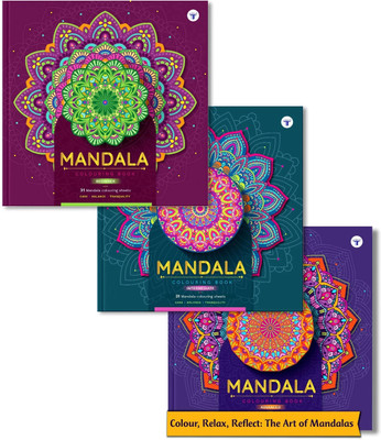 Mandala Colouring Books | Level 1, 2 & 3 | A Perfect Stress Buster For Adults And Children(Paperback, Content Team at Target Publications)
