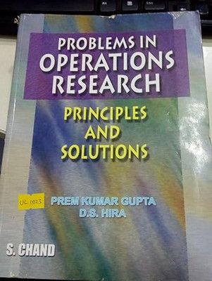 Problems In Operations Research(Paperback, Sanskrit, Gupta Prem Kumar)