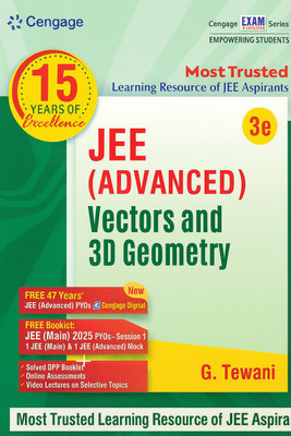 Cengage JEE Advanced Vectors And 3D Geometry With FREE 47 YEARS JEE ADVANCED PYQ’s, Videos & Online Assessments (Paperback, G. Tewani)(Paperback, G. Tewani)