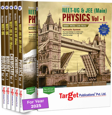 NEET UG Absolute Physics, Chemistry And Biology ( PCB ) For Medical Entrance Exam 2025 | Chapterwise MCQs With Solutions | As Per Latest Syllabus Prescribed By NMC | 8 Books(Paperback, Content Team at Target Publications)