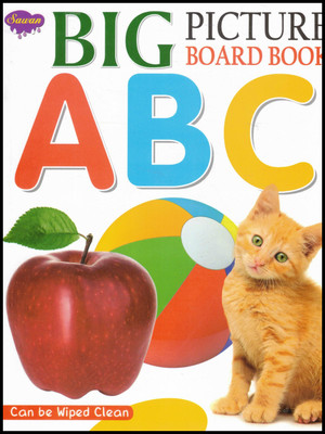 Big Picture Board Book: ABC | Sawan Wipe-Clean Alphabet Learning Book For Toddlers(Hardcover, Generic)