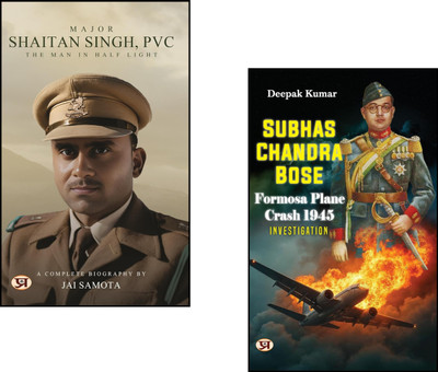 Major Shaitan Singh + SubhasH Chandra Bose Formosa Plane Crash-1945 Investigation | Indian Army Bravery Stories | Subhas Chandra Bose Mystery | Netaji Plane Crash Investigation | (Set Of 2 Books)(Paperback, Jai Samota, Deepak Kumar)