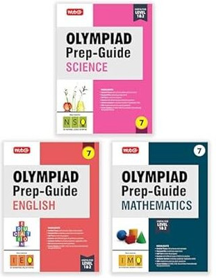 MTG Olympiad Prep-Guide Class-7 Mathematics, Science & English (Set Of 3 Books) - Detailed Theory, IMO-NSO-IEO Previous Years Questions With Self Test For SOF 2025-26 Exam Paperback – 14 April 2025(Paperback, Mtg Editorial Board) MTG Olympiad Prep-Guide Class-7 Mathematics, Science & English (Set Of 3 Books) - Detailed Theory, IMO-NSO-IEO Previous Years Questions With Self Test For SOF 2025-26 Exam Paperback – 14 April 2025(Paperback, Mtg Editorial Board)