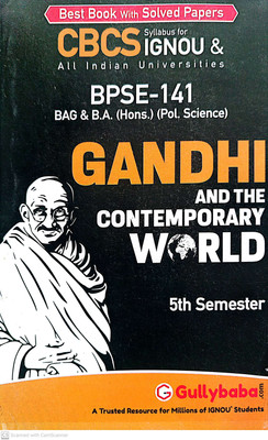 IGNOU (BAG-BA-Hons.-Pol. Science) Help Guide (BPSE-141, Gandhi And The Contemporary World)(PAPER BINDING, GPH)