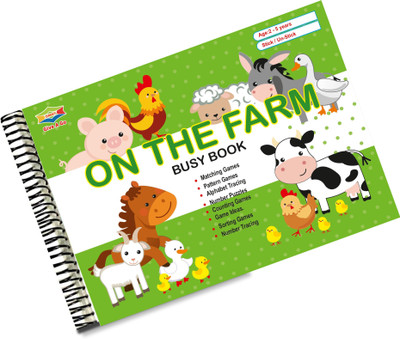 OMNY Montessori Busy Book For Kids/ Children Aged 2 - 4 Years(SPIRAL, OMNY)