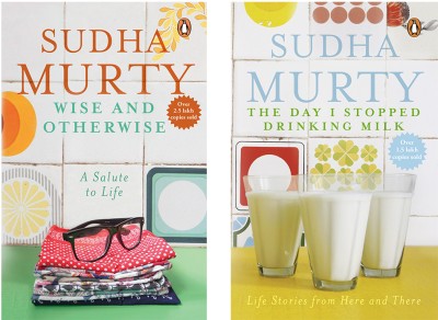 The Day I Stopped Drinking Milk : Life Lessons From Here And There & Wise And Otherwise: A Salute To Life By Sudha Murthy ( Set Of 2 Books)(Paperback, Sudha Murthy)