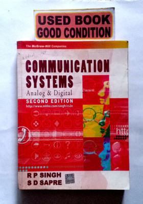 COMMUNICATION SYSTEMS Analog & Digital (OLD EDITION)(Paperback, R P SINGH, S D SAPRE)