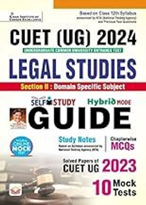 Kiran CUET UG 2024 Legal Studies GUIDE Study Notes + Chapterwise MCQs + Solved Paper Of 2023 + 10 Mock Tests (English Medium)(Paperback, Kiran Institute of Career Excellence) Kiran CUET UG 2024 Legal Studies GUIDE Study Notes + Chapterwise MCQs + Solved Paper Of 2023 + 10 Mock Tests (English Medium)(Paperback, Kiran Institute of Career Excellence)