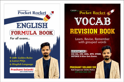 Pocket Rocket English Formula Book | Pocket Rocket Vocab Revision Book | Learn | Revise | Combo | Bilingual(Paperback, Others, Prashant Solanki)
