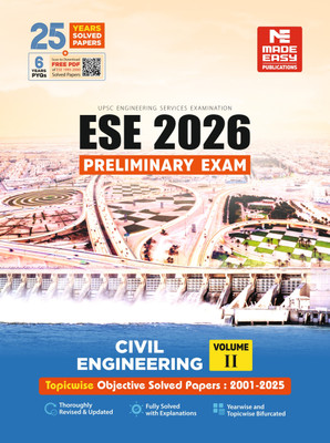 ESE 2026 Preliminary Exam: Civil Engineering Objective Solved Paper Vol-2(Paperback, MADE EASY Team)