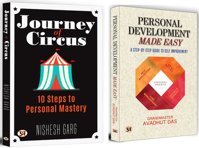 Journey Of Circus + Personal Development Made Easy | Learn How To Turn Failures As Opportunities | Time Management | Positive Habits| Effective Communication| Emotional Intelligence (Set Of 2 Books In English)(Paperback, Nishesh Garg, Grandmaster Avadhut Das) Journey Of Circus + Personal Development Made Easy | Learn How To Turn Failures As Opportunities | Time Management | Positive Habits| Effective Communication| Emotional Intelligence (Set Of 2 Books In English)(Paperback, Nishesh Garg, Grandmaster Avadhut Das)