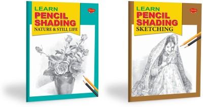 Set Of 2 Pencil Activity Books, Learn Pencil Shading Nature & Still Life And Learn Pencil Shading Sketching(Paperback, Manoj Publications Editorial Board)