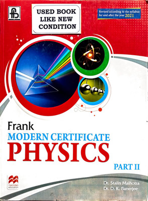Frank Modern Certificate Physics Part 2 Class-10(Old Book)(Paperback, Dr. STALIN MALHOTRA, Dr. D.K. BANERJEE)
