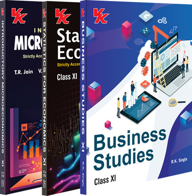 Introductory Microeconomics And Statistics For Economics By TR Jain & VK Ohri & Business Studies By RK Singla Class 11 (Set Of 3) | CBSE (NCERT Solved) | Examination(Paperback, TR Jain, VK Ohri & RK Singla)