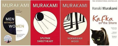 Sputnik Sweetheart + Men Without Women + Norwegian Wood + Kafka On The Shore (4 Books)(Paperback, Haruki Murakam)