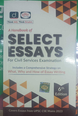 Drishti Select Essays ( A Handbook Of Select Essays For Civil Services Examination) (Paperback, DRISHTI THE VISION)(BOOK, DRISHTI THE VISION)