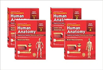 BD CHAURASIA’S HUMAN ANATOMY 9th Edition , 4 Volume Set(Paperback, Dr BD Chaurasia)