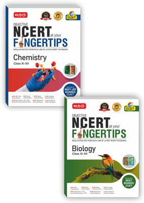 MTG Objective NCERT At Your FINGERTIPS - Chemistry, Biology (Set Of 2 Books) | NCERT NEET Trend Indicator | NCERT Notes With HD Pages (Based On NCERT Pattern - Latest & Revised Edition 2023-2024)(Paperback, MTG Editorial Board)
