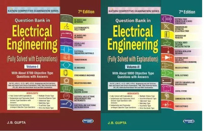 Question Bank In Electrical Engineering Volume-I & II COMBO(Paperback, JB.GUPTA)