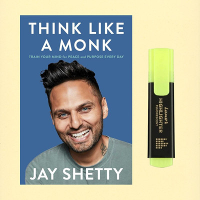 Think Like A Monk By Jay Shetty & Free Yellow Highlighter(Paperback, Jay Shetty)