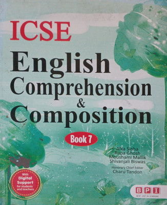 ICSE English Comprehension And Composition Book 7(Pepper back, Alka sinha)