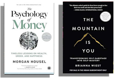 Bookswise Combo-- Best Of 2 Healing Books Combo The Psychology Of Money & The Mountain Is You ( English, Pack 2 )(Paperback, Brianna Wiest, Morgan)