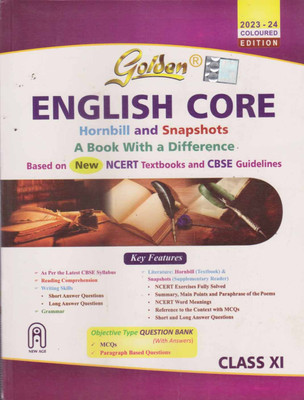 Golden English Core Hornbill And Snapshots For Class - 11, [2023-24] By R. N. Vashishta & R. K. Gupta(Paperback, R. N. VASHISHTA & R. K. GUPTA)