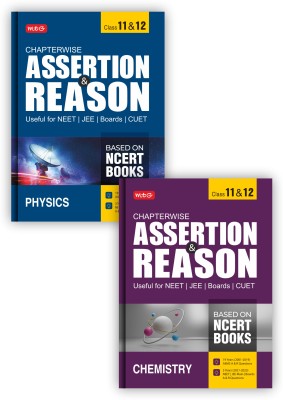 MTG Chapterwise Assertion & Reason For NEET, JEE, CUET & Boards Exam (Class-11 & 12) Physics, Chemistry - Available Previous 19 Years AIIMS & 3 Years NEET And Boards Exam Questions (Set Of 2 Books)(Paperback, MTG Editorial Board)