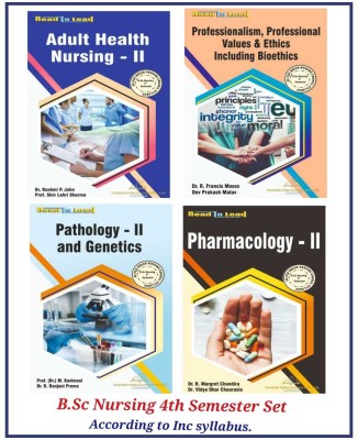 B.Sc. Nursing 4th Semester 4 Books Set In English Language For B.Sc. Nursing2nd Year Student 
According Indian Nursing Council (INC) Syllabus ISBN : 9789357552523(Paperback, Hindi, Dr. Rashmi P. John, Prof. Shiv Lahri Sharma)