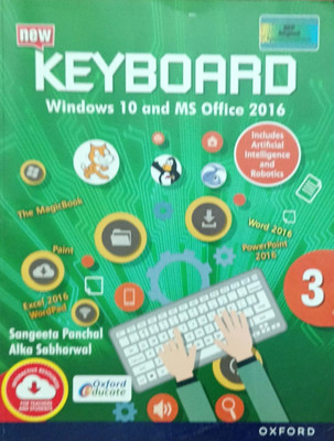 Keyboard Windows 10 And Ms Office Class 3(Pepper back, Sangeeta panchal, Alka sabharwal)