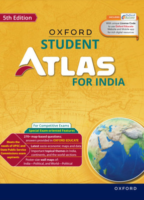 Oxford Student Atlas For India | 5th Edition | For UPSC And Competitive Exams | Latest Edition(Paperback, Oxford University Press)