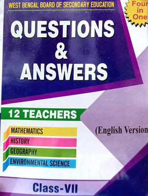 WBSE Questions & Answers Class -7th / Four In One, English Version,Mathmatics/ Physics/Chemistry/ Environmental Science (12 TEACHER )(Paperback, Jnan expert team)
