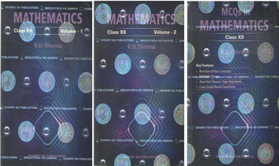 R.D Sharma Mathematics Class 12th Vol. 1, Vol. 2, And MCQ - By R.D. Sharma (2025-26 Examination) | Set 3 |(Paperback, R.D. Sharma)