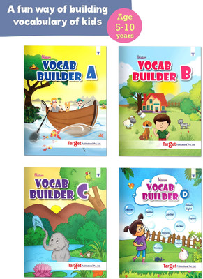 Blossom English Vocabulary Books For 5 To 10 Year Old Kids | Vocab Builder With Colourful Pictures And Activities For Children | Learn English Speaking And Writing | Set Of 4 Books(Paperback, Target Publications)