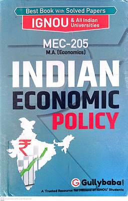 IGNOU M.A. Economics Help Guide (MEC-205, Indian Economics Policy)(PAPER BINDING, GPH)