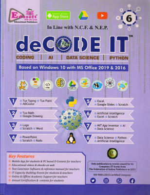 DeCODE IT For Class - 6 (CODING, AI, DATA SCIENCE, PYTHON)(Paperback, GAGAN AGARWAL)