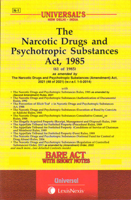 The Narcotic Drugs And Psychotropic Substances Act, 1985(Paperback, BARE ACT)