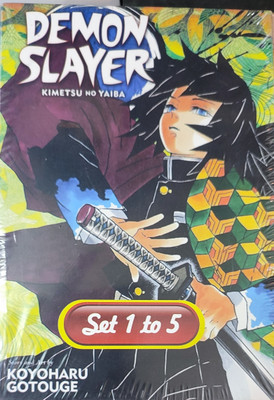 Demon Slayer By Kimetsu No Yaiba Box Set 1 To 5(Paperback, Koyoharu Gotouge)